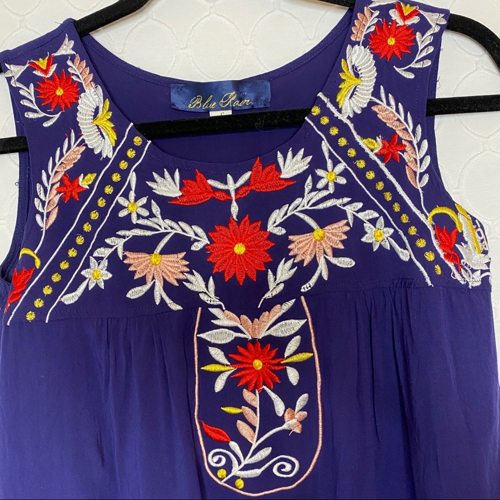 Blue Rain Francesca's Embroidered Tank Top - Picture 2 of 4